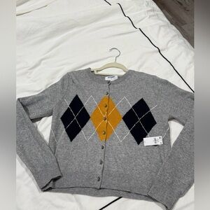 Argyle cardigan